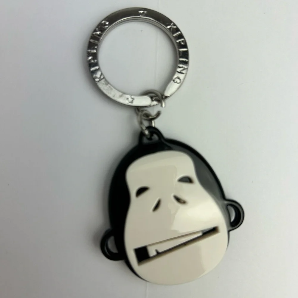 Rare Kipling Black and White Monkey Keychain